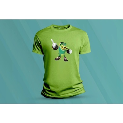Sandratex dětské bavlněné tričko Vector the Crocodile. lime