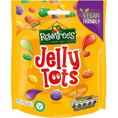 Rowntree's Jelly Tots veganské žvýkací bonbony s příchutí ovoce 150 g