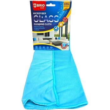 BRIO микрофибърна кърпа, 40х40см, Синя, XXl, За стъкла, 1 брой