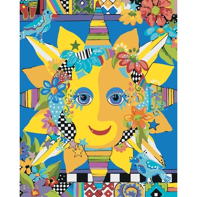 ZUTY Malování podle čísel SLUNCE 3 JONNA JAMES Rozměr 80 x 100 cm Rámování bez rámu a bez vypnutí plátna