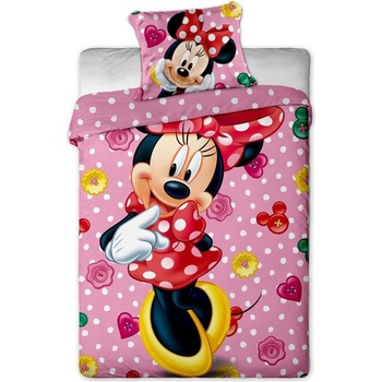 Jerry Fabrics Obliečky Minnie 2015 micro ružová polyester 140x200 70x90