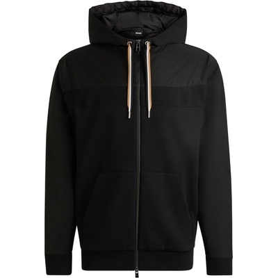 HUGO BOSS Суичър Boss Men's CSeeger 300 Black Zip Hoodie - Black 001
