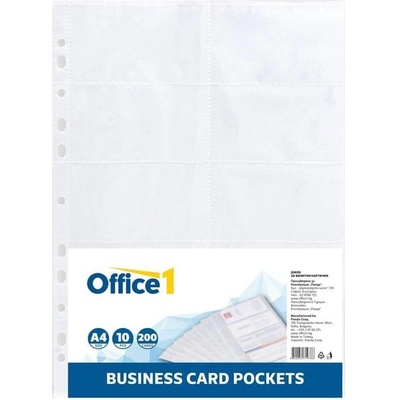 Office1 Джоб за визитки, А4, 10 броя (1075180012)
