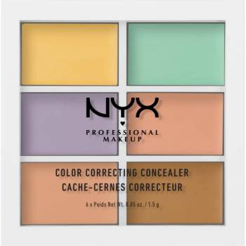 NYX Professional Makeup Color Correcting палитра коректори цвят 04 6 x 1.5 гр