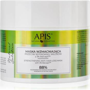 Image 1 of Apis Natural Cosmetics Natural Solution 3% Baicapil подсилваща маска за тънка коса със склонност към косопад 200ml