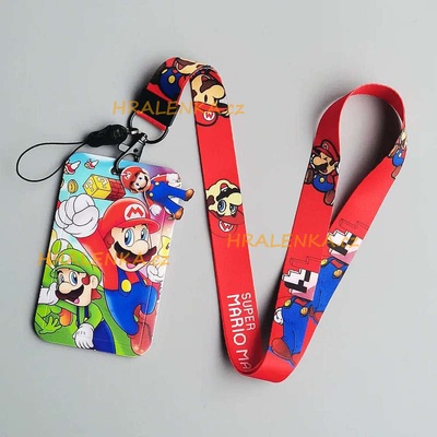 Šňůrka na krk 23634 s cedulkou Super Mario