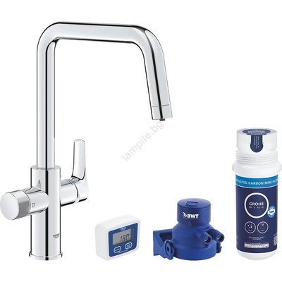GROHE 30596000 - Смесител за мивка blue pure с филтрираща функция лъскав хром (gh1148)