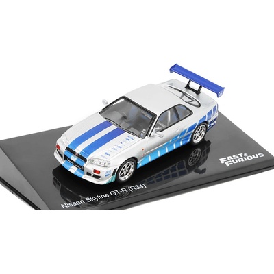 DeAgostini Nissan Skyline GT R R34 Rychle a Zběsile časopis s modelem 1:43 – Zbozi.Blesk.cz