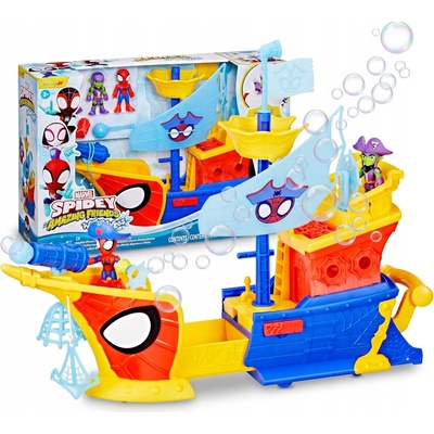 HASBRO - Spider-Man Spidey a jeho úžasní priatelia Pirátska loď s bublifukom