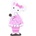 Orange Tree Toys Дървен Пъзел - Розово Мишле (ott06102)