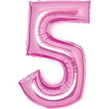 Image 1 of Amscan Фолиев балон число 5 светлорозов 66 см