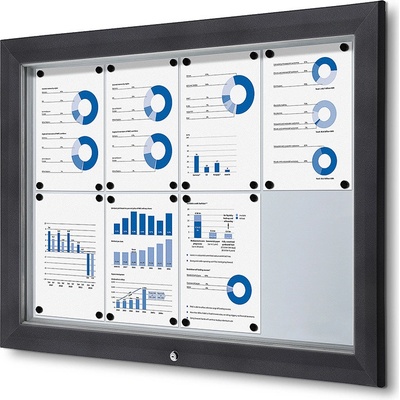 Jansen Display Vonkajšia uzamykateľná vitrína 8 x A4