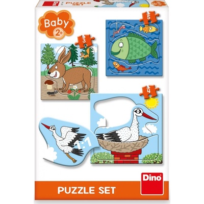 Dino Zvířátka: kde žijí set 3-5 dílků
