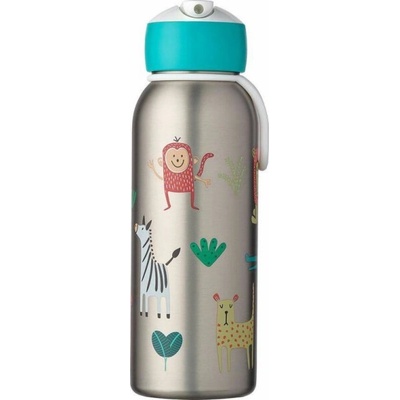 Mepal termoska pro děti s výklopným uchycením Campus Animal Friends 350 ml stříbrno modrá