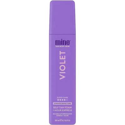 MineTan Violet Samoopalovací pěna na tělo Super Dark 200 ml