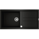 Teka Гранитна мивка, авт. клапан, обръщаема, за шкаф 60 см Nova 60 L-TG ЧЕРНА (М.1030,ЧЕ) - bay Мивка за вграждане