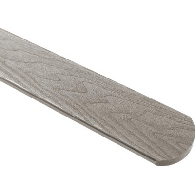 Covernit Plotové prkno WPC šedé Oblá 71 x 11 x 800 mm