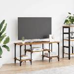 vidaXL ТВ шкаф Старо дърво 102 x 35 x 45, 5 см (881294)