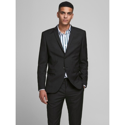 Jack & Jones Черен мъжки блейзър Jack & Jones Solaris от вълнена смес Jack & Jones | Cheren | МЪЖЕ | L