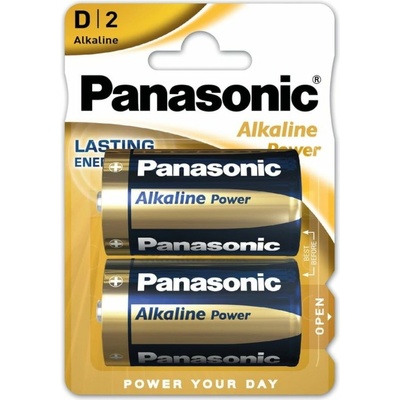 Panasonic Батерии алкални Panasonic LR20/D, LR20, 1.5V, 2бр (9004755)