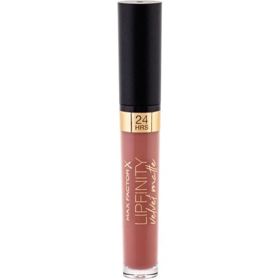 Max Factor Lipfinity Velvet Matte 24HRS tekutá matná rúž 035 Elegant Brown 3,5 ml