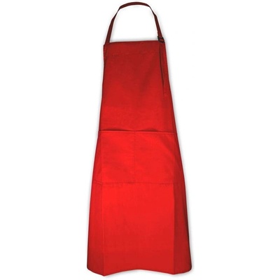 The One Apron Zástera na krk červená