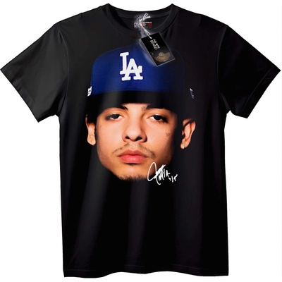 NOONEBRAND Тениска Eminem LA Cap - 6XL, Black