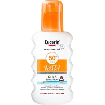 Eucerin Sun Kids Sensitive Protect Sun Spray слънцезащитен спрей за лице и тяло spf 50+ за деца 200 мл