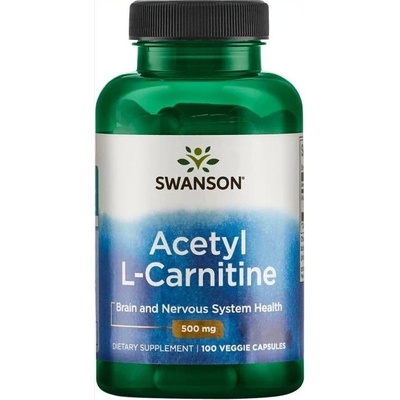 Swanson Acetyl L-Carnitine, 500 100 kapsúl