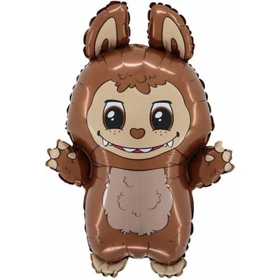 SMART Balón foliový LABUBU hnědý 60 cm