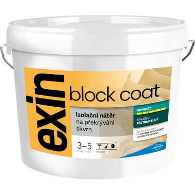 Nátěr k zakrývání skvrn Stachema Exin Block Coat bílá, 1 kg