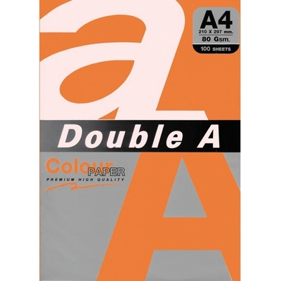 Double A Хартия Double A 32407, A4, 80 g/m2, 100 листа, шафран (OK32407)