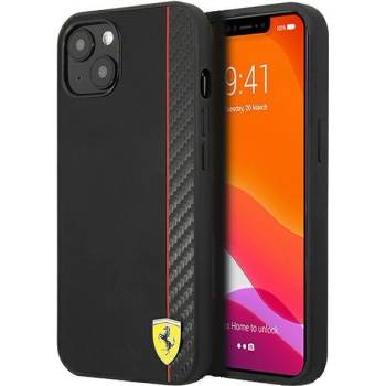 Ferrari Калъф Ferrari FESAXHCP13SBK, за iPhone 13 mini 5.4", черен, червен (FER000495-0)