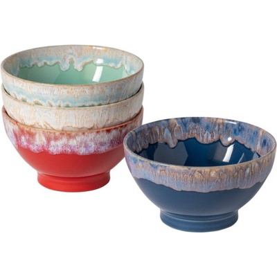 Costa Nova 4 ks barevných kameninových misek Latte Bowls 15 cm