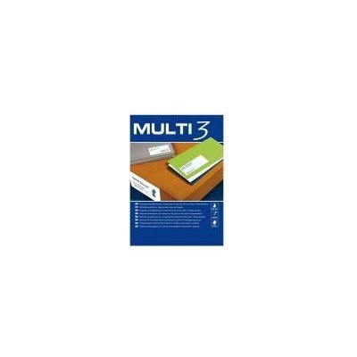 MULTI 3 Етикети за принтер MULTI 3 Inkjet Láser Бял прав 100 Листи 70 x 33, 8 mm (24 броя)