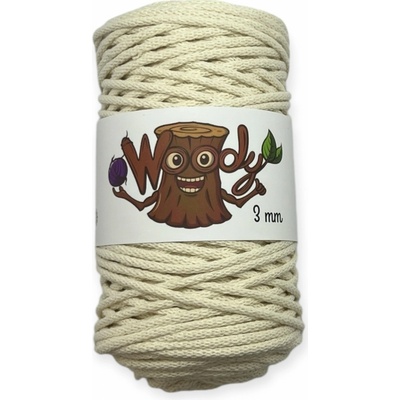 Woody 3 mm - Přírodní