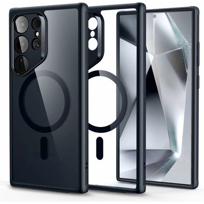 ESR Classic Hybrid HaloLock MagSafe Case - хибриден кейс с висока степен на защита с MagSafe за Samsung Galaxy S24 Ultra (черен-прозрачен)
