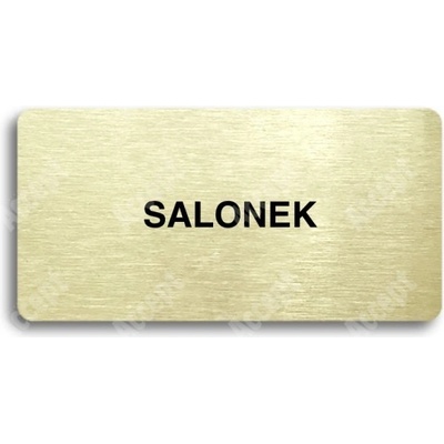 ACCEPT Piktogram SALONEK - zlatá tabulka - černý tisk bez rámečku