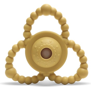 Lorelli Premium СИЛИКОНОВА ГРИЗАЛКА-ДРЪНКАЛКА natural yellow (10210840001)