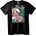NOONEBRAND Тениска Красиви цветя - M, Black