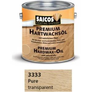 Saicos Premium Hardwax Oil 3333 Pure - Масло с твърда вакса 2.5л (4646)