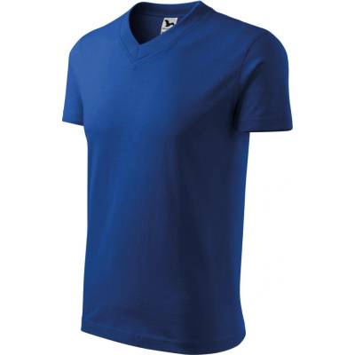 Malfini V neck Tričko unisex královská modrá