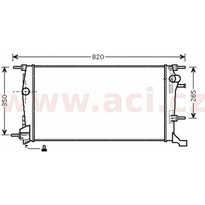 Chladič, chlazení motoru ACI 43002445