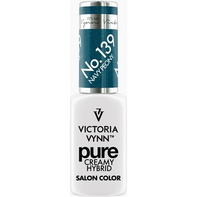 VICTORIA VYNN Hybridní gel lak PURE CREAMY HYBRID 139 Navy Peony 8 ml