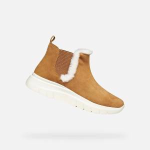 Geox Кафяви дамски чизми Geox Plummery Geox | Kafyav | ЖЕНИ | 36