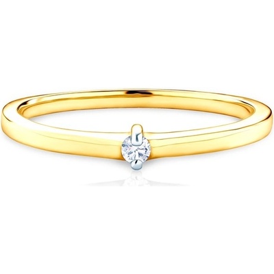 Savicki zásnubní prsten dvoubarevné zlato diamant SAVP429