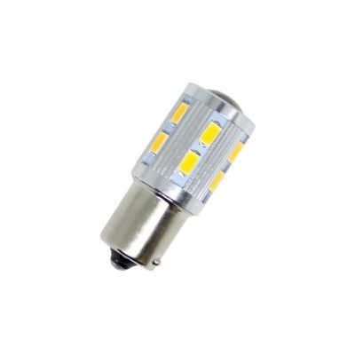 Диодна крушка ba15s с 16 ултраярки диода и лупа единична светлина Оранжев