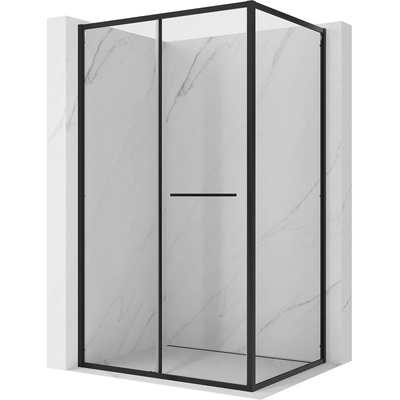 Mexen Linea плъзгаща се душ кабина 100 x 85 см, прозрачна, черна - 8E1-100-085-70-70 (8E1-100-085-70-70)