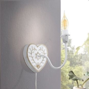 EGLO 33004 - Настенна лампа 1xE14/40W/230V бяла/патина (EG33004)