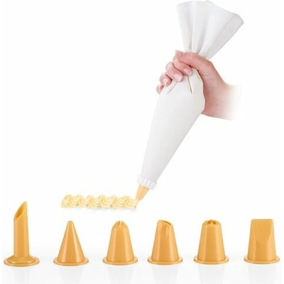 Tescoma DELÍCIA zdobiace vrecúško plátené 35 cm, 6 trysiek